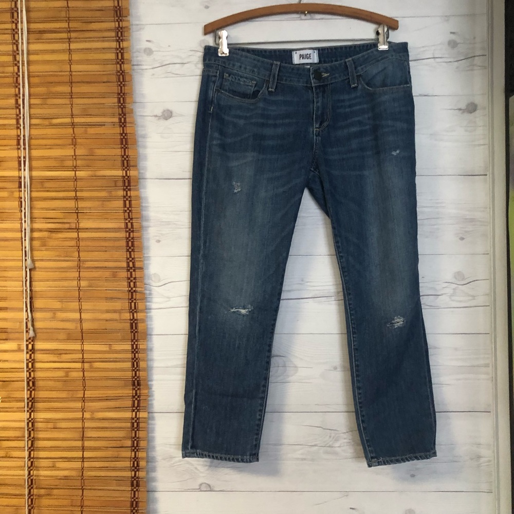 Paige Jimmy Jimmy Crop Jeans Distressed 29